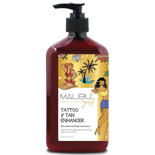 Tan inc malibu gold tattoo - tan,