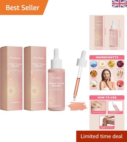 Natural tanning drops 2pcs - natural,